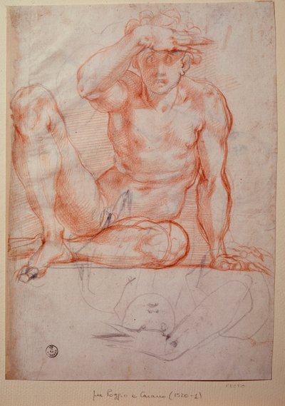Uomo nudo da Jacopo Pontormo