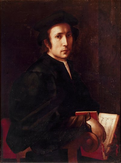 Ritratto di Musicista Dipinto di Jacopo Carrucci detto il Pontormo da Jacopo Pontormo
