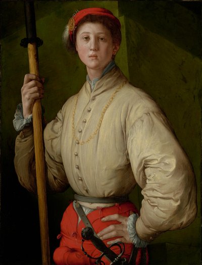 Ritratto di un Alabardiere (Francesco Guardi?) da Jacopo Pontormo