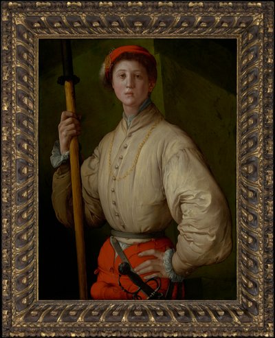 Ritratto di un alabardiere (Francesco Guardi?) da Jacopo Pontormo