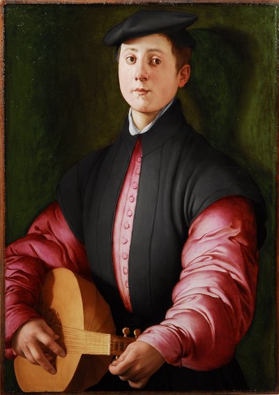 Ritratto di un suonatore di liuto, c. 1528-1529 da Jacopo Pontormo