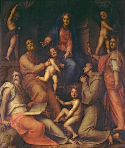 La Sacra Famiglia con Santi da Jacopo Pontormo