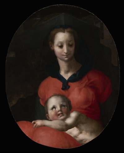 Vergine e Bambino, conosciuta come la Madonna del Libro, c.1545-46 da Jacopo Pontormo