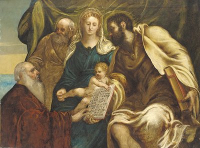 La Sacra Famiglia e il Doge Ranieri da Jacopo Robusti (studio of) (attr. to) Tintoretto