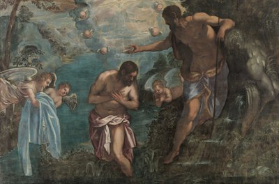 Battesimo di Cristo, 1580s da Jacopo Robusti Tintoretto