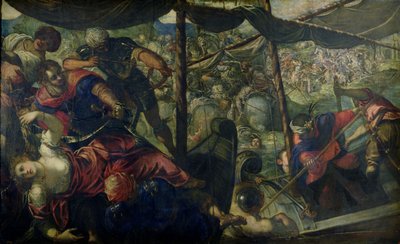 Battaglia tra turchi e cristiani, c.1588-89 da Jacopo Robusti Tintoretto