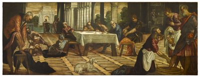 Cristo lava i piedi ai suoi discepoli da Jacopo Robusti Tintoretto
