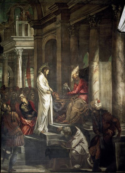 Cristo davanti a Ponzio Pilato da Jacopo Robusti Tintoretto