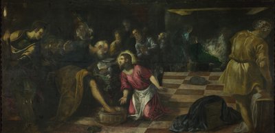 Cristo lava i piedi dei discepoli, ca. 1575 da Jacopo Robusti Tintoretto
