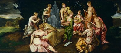 Contesa tra Muse e Pieridi, di Jacopo Robusti detto Tintoretto (1519-1594) da Jacopo Robusti Tintoretto