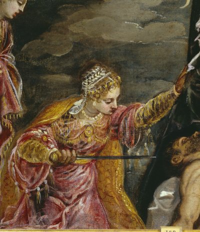 Particolare di Giuditta e Holopherne, 1552-55 circa (olio su tela) da Jacopo Robusti Tintoretto