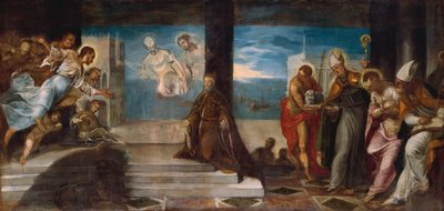 Doge Alvise Mocenigo presentato al Redentore, c.1577 da Jacopo Robusti Tintoretto