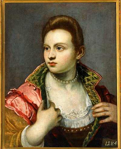 Ritratto femminile, prolungato ... da Jacopo Robusti Tintoretto