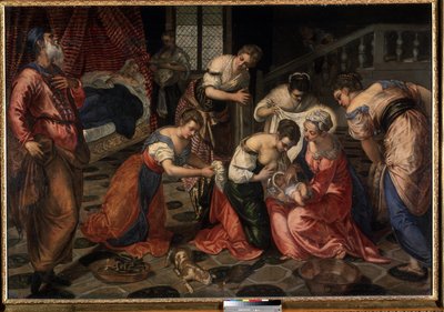 La natività di San Giovanni Battista da Jacopo Robusti Tintoretto