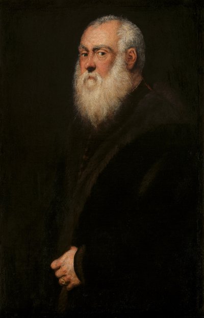 Uomo con la barba bianca, c. 1570 da Jacopo Robusti Tintoretto