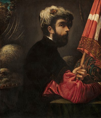 Ritratto di un uomo come San Giorgio, 1540-50 da Jacopo Robusti Tintoretto