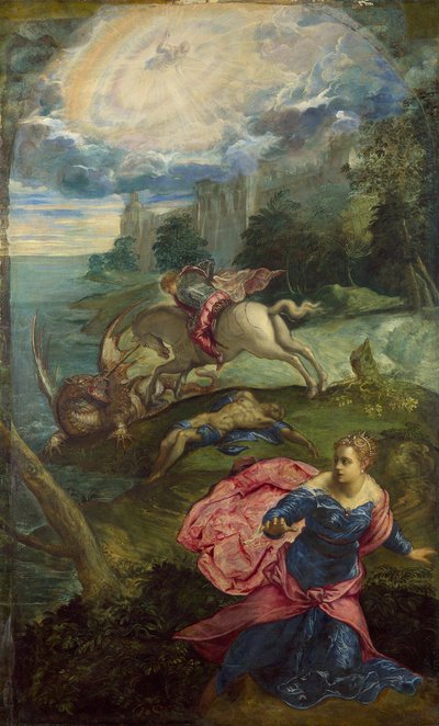 San Giorgio e il drago, ca 1555 da Jacopo Robusti Tintoretto