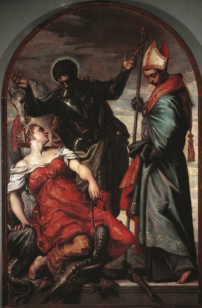 San Giorgio, la principessa e San Luigi da Jacopo Robusti Tintoretto