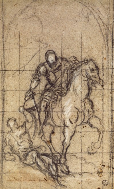 Studio per San Martino, disegno da Jacopo Robusti Tintoretto