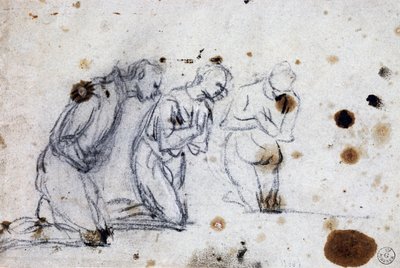 Studio per figure inginocchiate da Jacopo Robusti Tintoretto