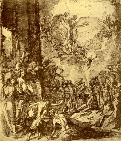 Studio per il martirio di Santo Stefano, 1913 da Jacopo Robusti Tintoretto