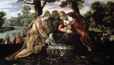 Il ritrovamento di Mosè, 16° secolo da Jacopo Robusti Tintoretto