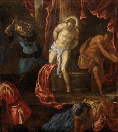 La Flagellazione di Cristo, ca 1585-1590 da Jacopo Robusti Tintoretto