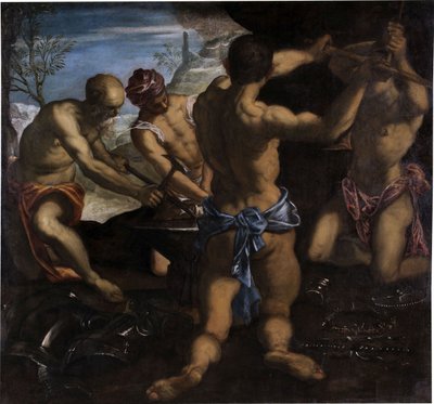 La fucina di Vulcano, 1576-1577 da Jacopo Robusti Tintoretto