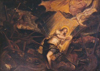 Il martirio di Santa Caterina, di Jacopo Robusti, noto come il Tintoretto (1518-1594), Palazzo Patriarcale, Venezia, Italia da Jacopo Robusti Tintoretto