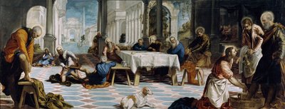 La Lavanda dei Piedi, c.1547 da Jacopo Robusti Tintoretto