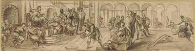 Salomone e la regina di Saba, c.1600 da Jacopo Robusti after Tintoretto