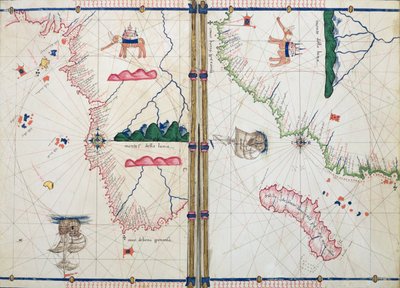 Ms Ital 550.0.3.15 fol.4v-5r Mappa dell