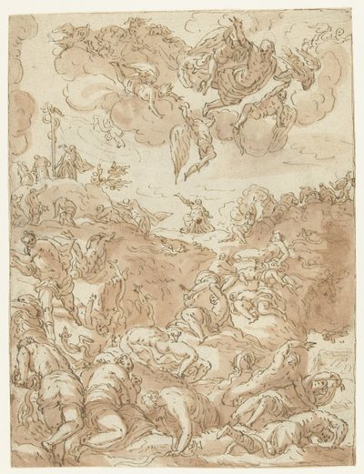 Erezione del serpente di bronzo da Jacopo Tintoretto