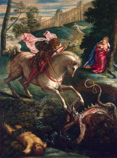 San Giorgio e il drago, 1543 da Jacopo Tintoretto