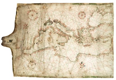 Mari Mediterraneo e Nero 1546 da Jacopo Vesconte Maggiolo