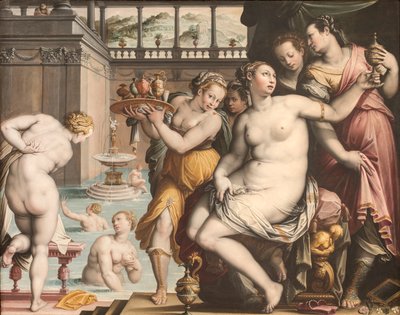 Betsabea al bagno, 1573-1574 da Jacopo Zucchi
