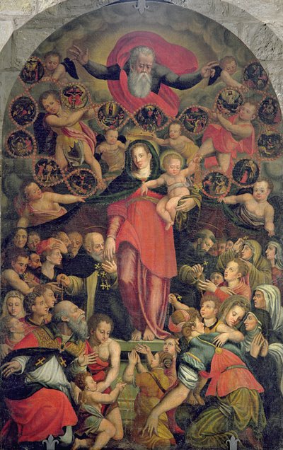 Madonna del Rosario, c.1569 da Jacopo Zucchi