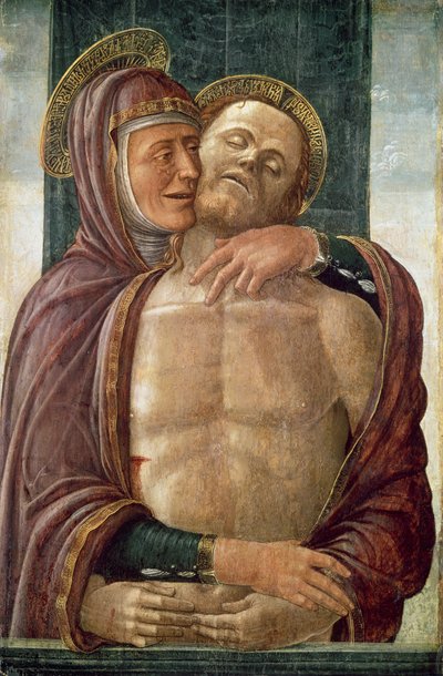 La Vergine con il Cristo morto, c.1480 da Jacopo da Montagnana