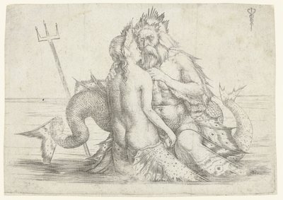 Tritone e Nereide in abbraccio da Jacopo de