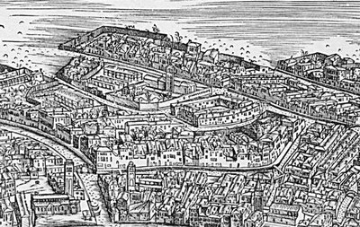 Grande Pianta Prospettica - Venezia, c.1500 (dettaglio) da Jacopo de Barbari