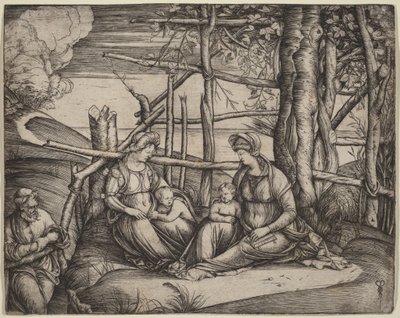 La Sacra Famiglia con Santa Elisabetta e il piccolo San Giovanni Battista da Jacopo de
