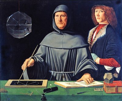 Italian: Ritratto di Luca Pacioli Portrait of Luca Pacioli da Jacopo de