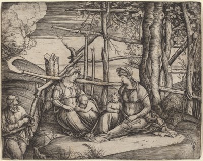 La Sacra Famiglia con Santa Elisabetta da Jacopo de