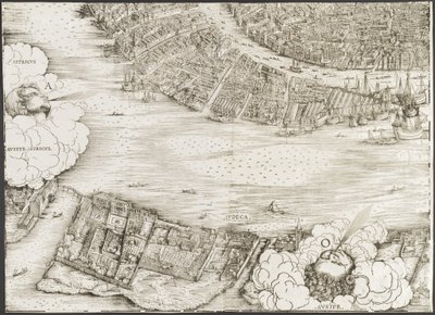 Vista di Venezia [blocco in basso a sinistra] da Jacopo de Barbari