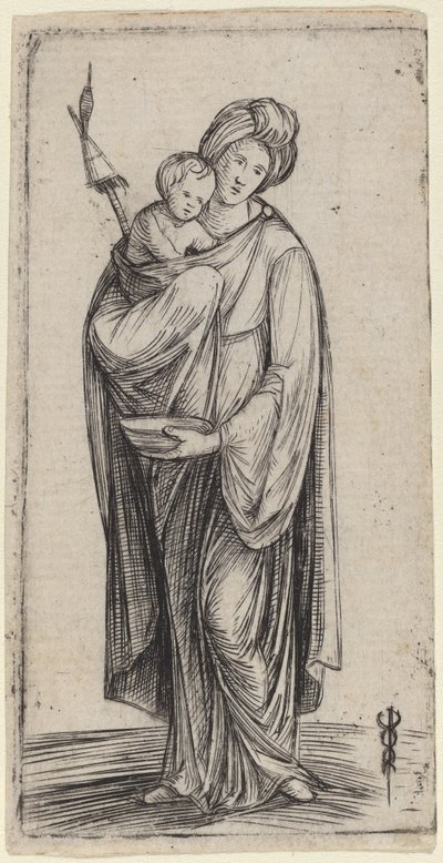 Donna e Bambino con Rocca da Jacopo de Barbari