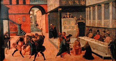 Morte della regina Vasti, dopo il 1490 da Jacopo del Sellaio