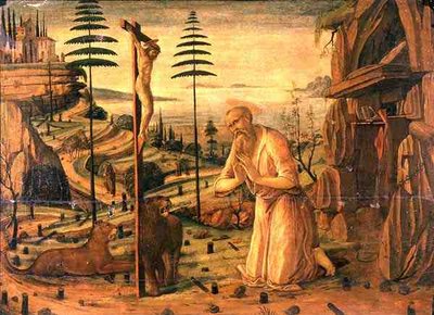 San Girolamo in preghiera da Jacopo del Sellaio