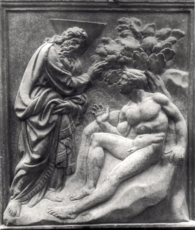 Creazione di Adamo, pannello dalla Porta Magna, c.1430 da Jacopo della Quercia