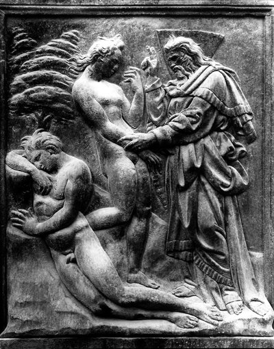 Creazione di Eva, pannello dalla Porta Magna, c.1430 da Jacopo della Quercia