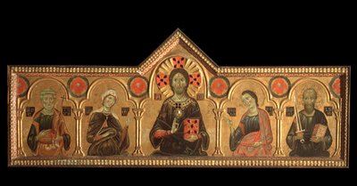 Polittico con Redentore e santi: il Redentore (Gesù con la Vergine, san Pietro, san Giovanni Evangelista e san Paolo) da Jacopo di Meliore